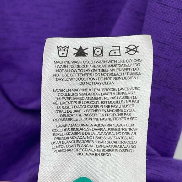 Nike Dri-Fit Clemson Tigers Touch Performance Racerback Tank Top Women XS Purple - Picture 5 of 5